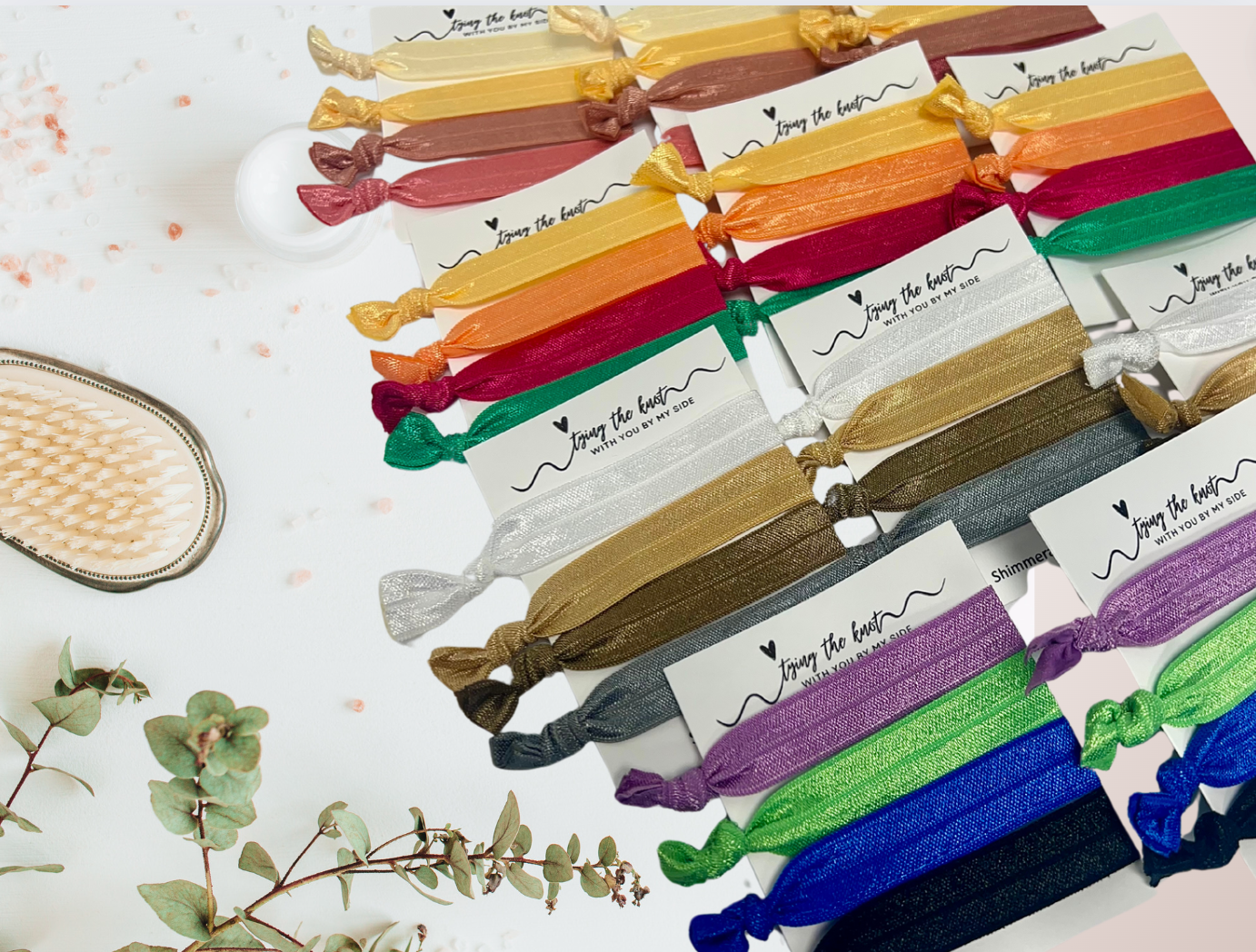 Bridesmaids Party Favors | Bridesmaids Hair Tie | Tying The Knot | Bridesmaids Gifts | Wedding Favors