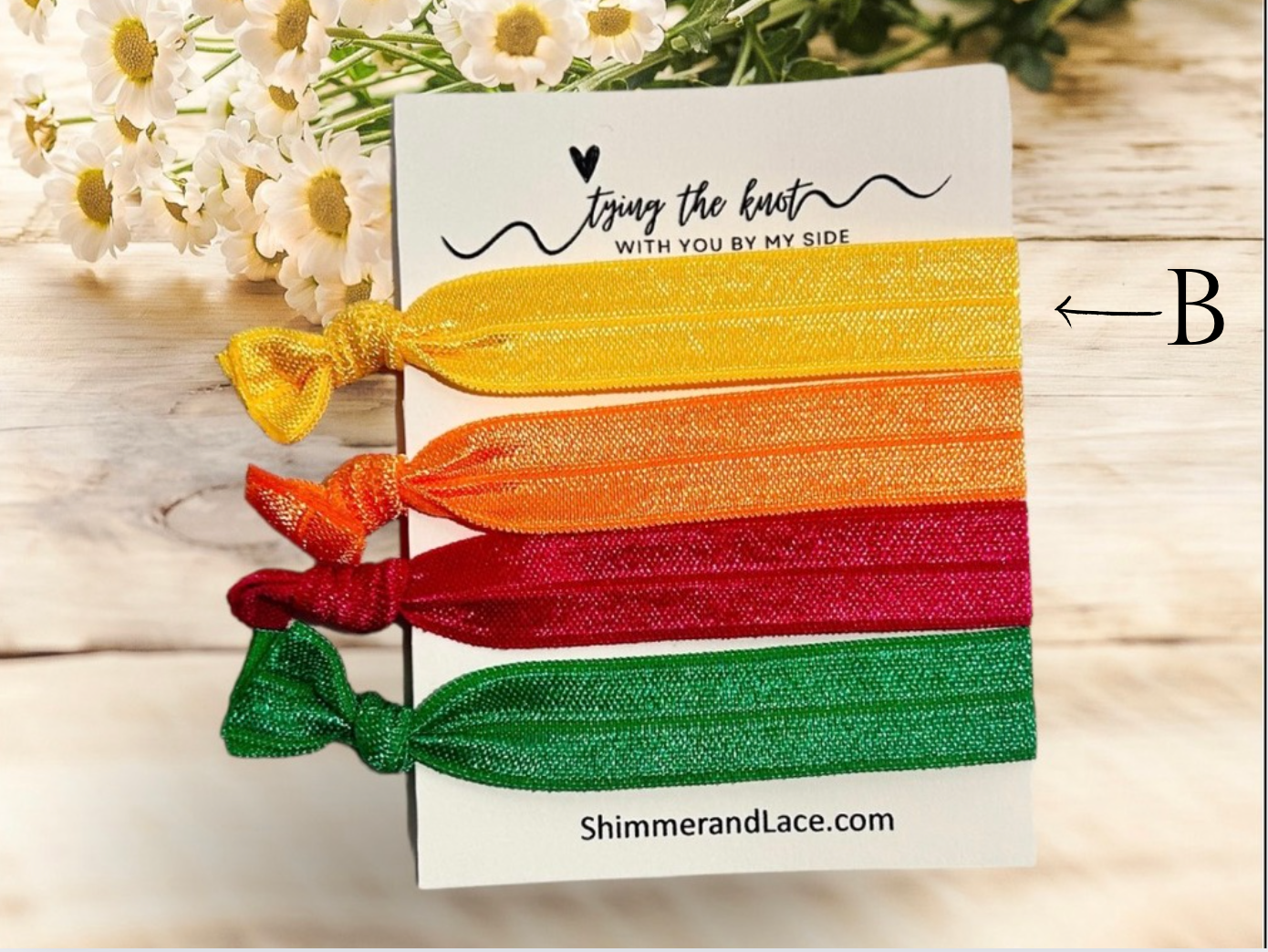 Bridesmaids Party Favors | Bridesmaids Hair Tie | Tying The Knot | Bridesmaids Gifts | Wedding Favors