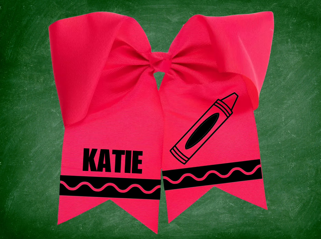 Personalized Crayon Hair Bow, Back to School Hair Bow, Crayon Hair Bow, School Hair Bow, Back to School Accessories, First Day of Kinder