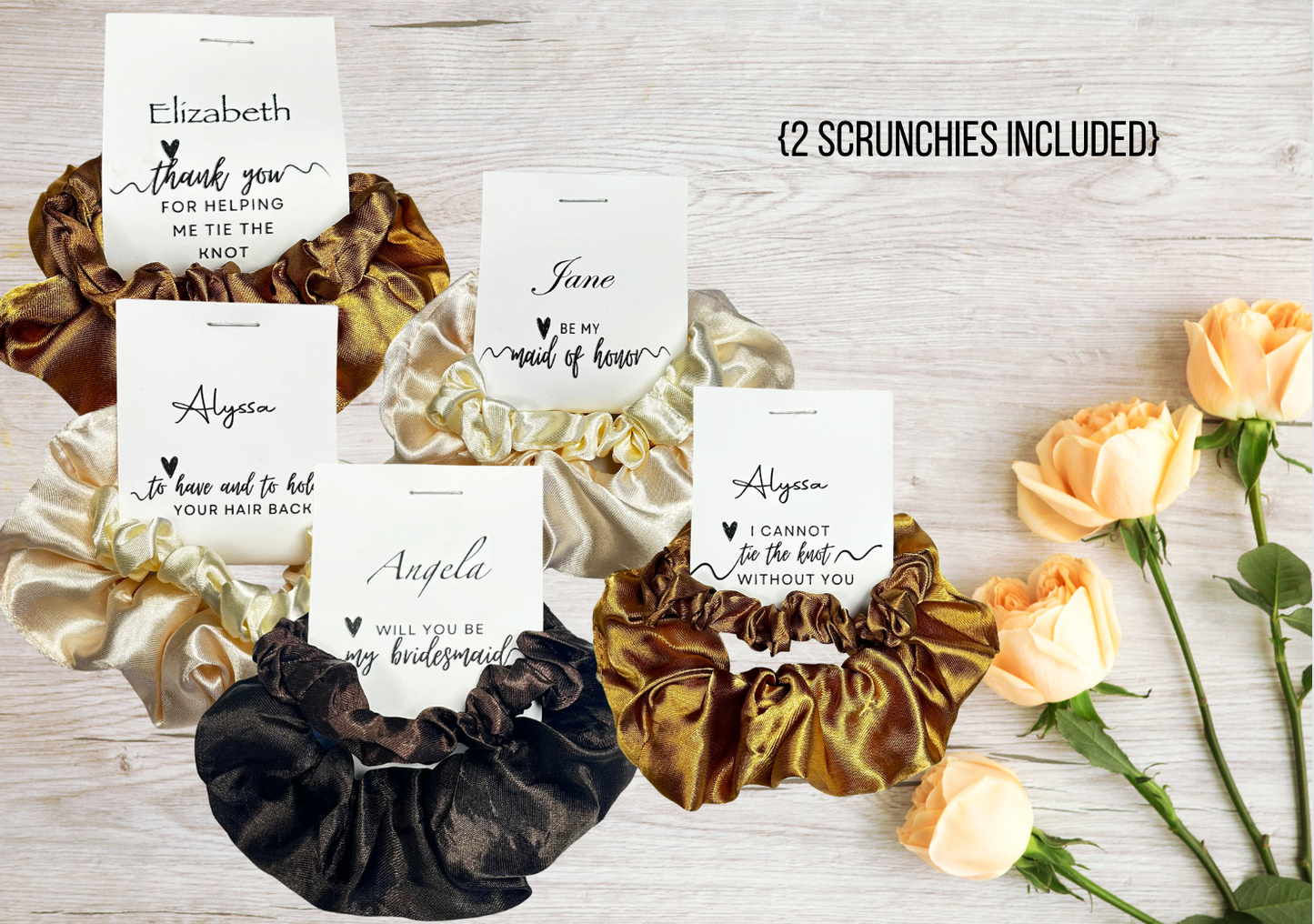 Bridesmaid Scrunchies, To Have and To Hold, Bridesmaid Proposal, Bridesmaid Gifts, Maid of Honor Proposal Gift, Help Me Tie The Knot