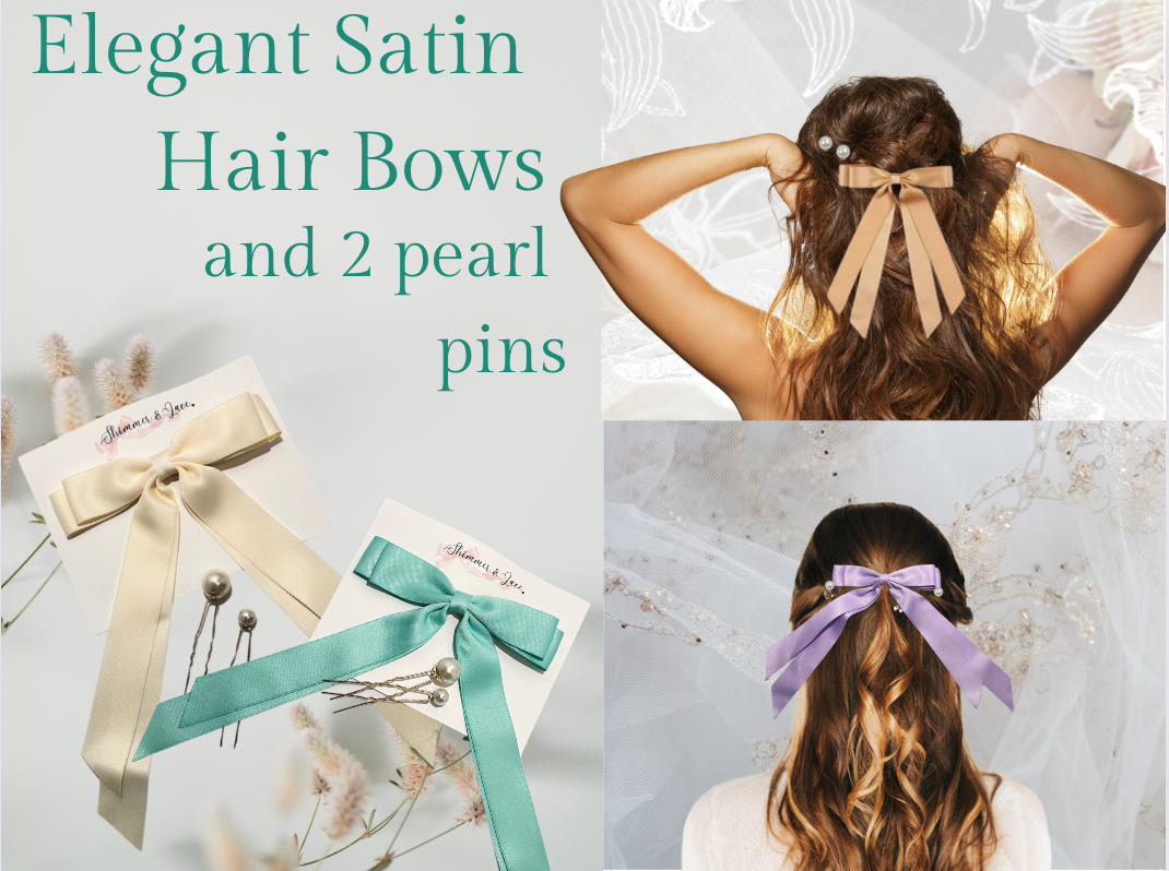 Ladies Satin Hair Bow