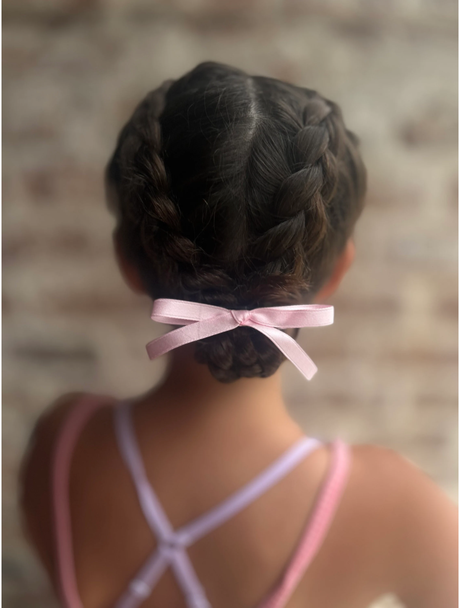 Small Satin Ribbon Hair Bow | Knotted Bow | Tied Ribbon Bow | 3 Bows Included