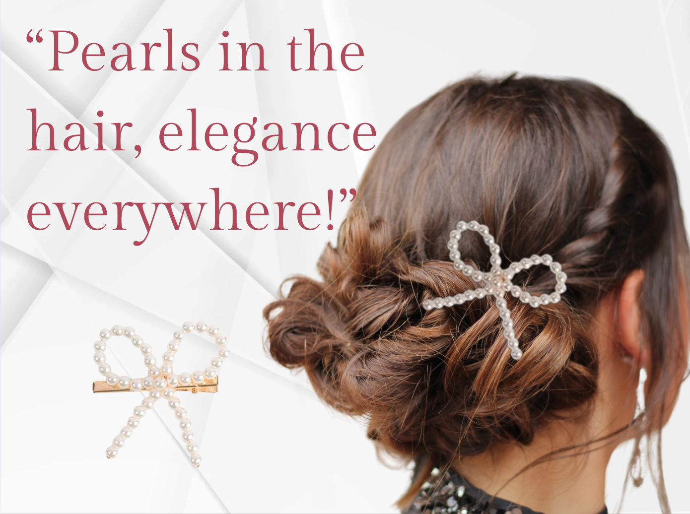 Pearl Hair Clip, Bridesmaid Clip, Special Occasion Hair Clip