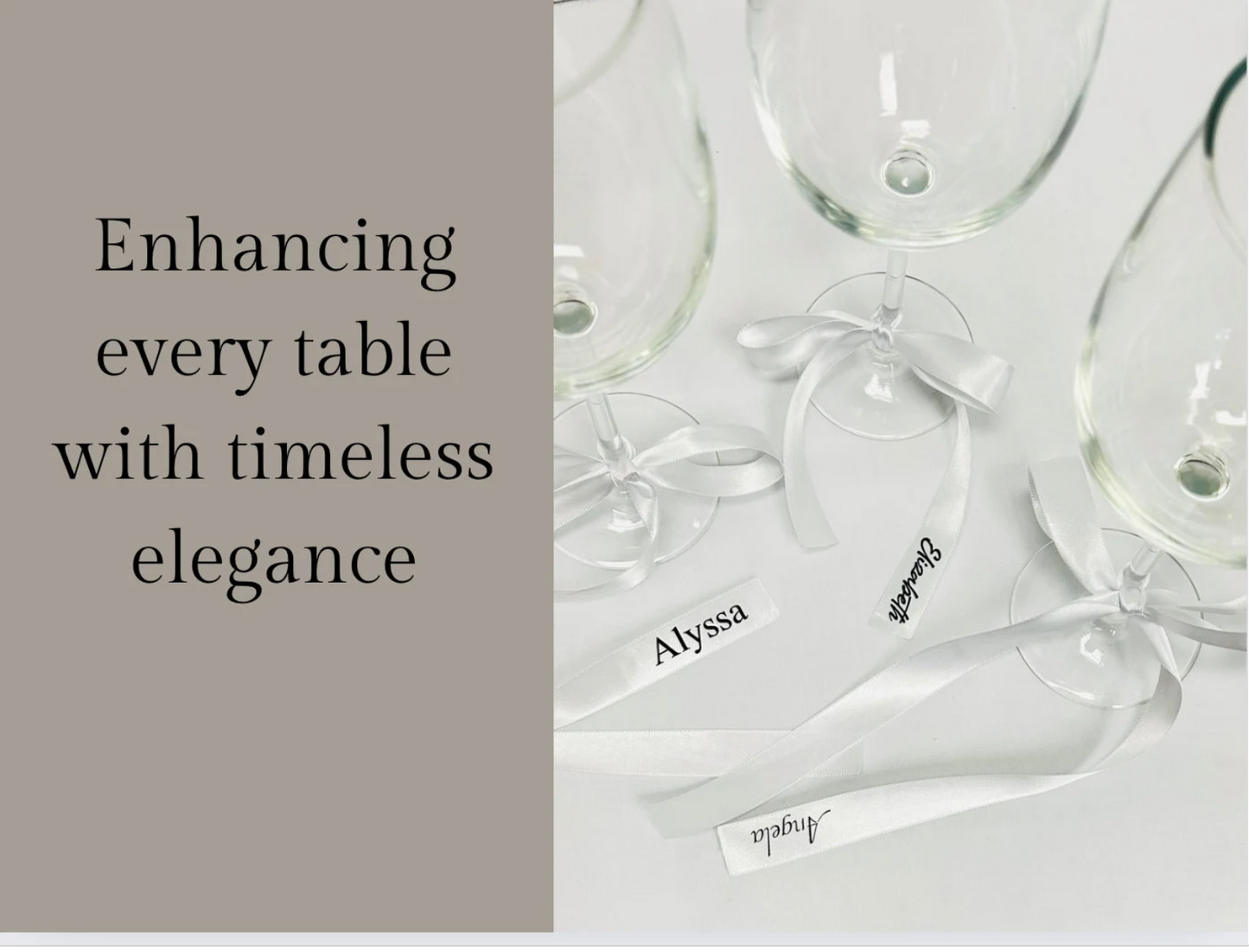 White Name Cards Place Cards, Customizable Satin, Ribbon Place Card,  Elegant Seating tags, For Any Special Occasion Place Card, Unique Card