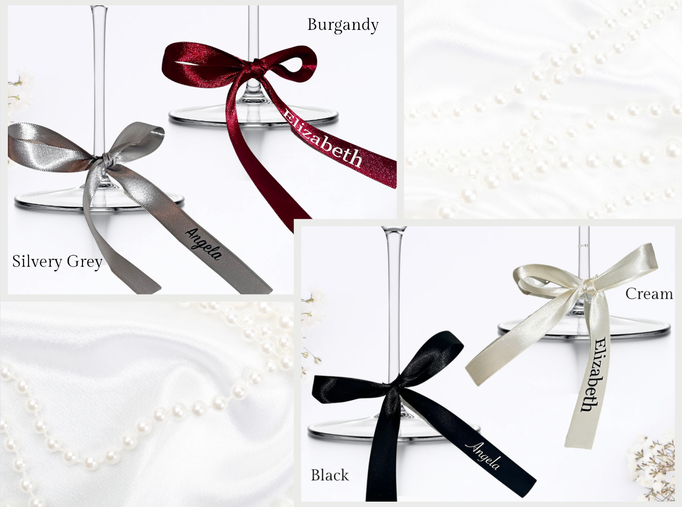 White Name Cards Place Cards, Customizable Satin, Ribbon Place Card,  Elegant Seating tags, For Any Special Occasion Place Card, Unique Card